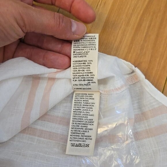 Goodthreads Women’s Oversized Lightweight Cotton Short Sleeve Shirt Size LARGE - Picture 7 of 9